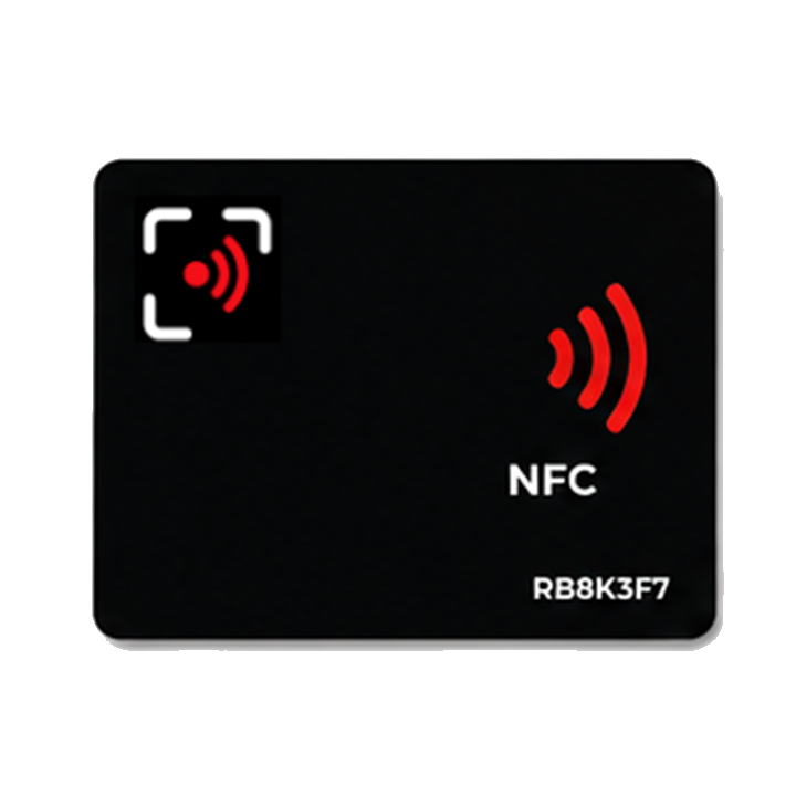 Tarjeta NFC Red & Black TAP personalizada